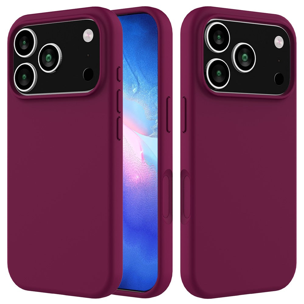 For iPhone 18 Pro / 17 Pro Case Drop Proof Liquid Silicone Soft Lining Back Phone Cover