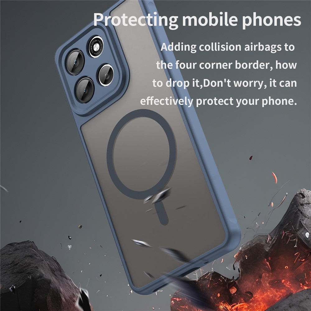 For Motorola Moto G86 5G Magnetic Case Anti Drop PC + TPU Phone Cover