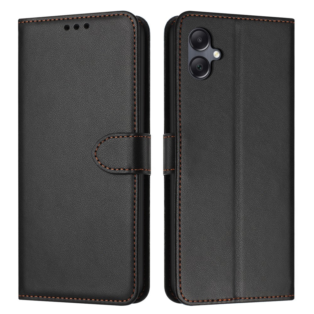 For Samsung Galaxy A08 5G / A07 4G Case Stand Wallet Leather Phone Cover with Strap