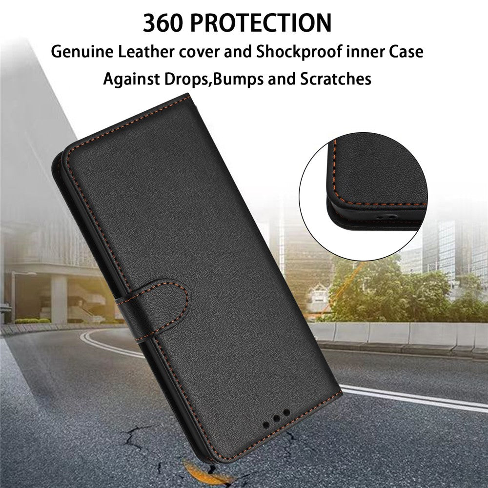 For Samsung Galaxy A08 5G / A07 4G Case Stand Wallet Leather Phone Cover with Strap