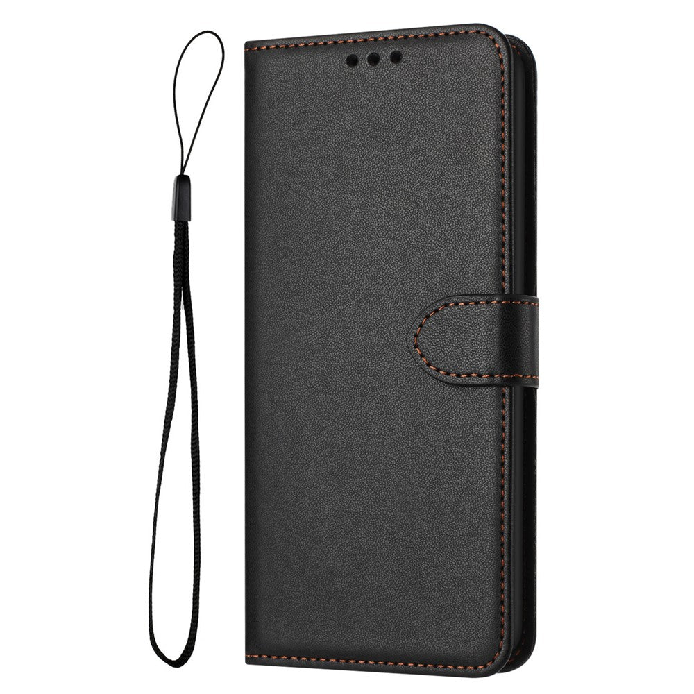For Samsung Galaxy A08 5G / A07 4G Case Stand Wallet Leather Phone Cover with Strap