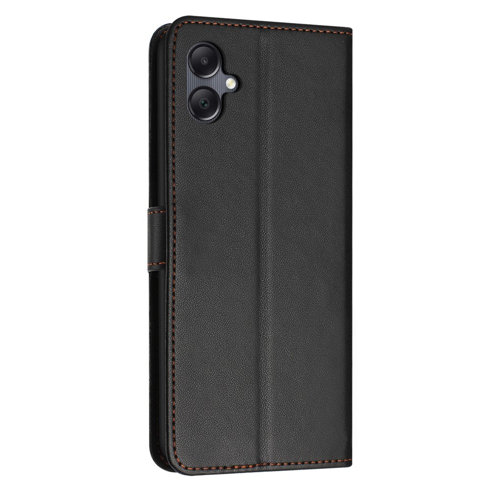 For Samsung Galaxy A08 5G / A07 4G Case Stand Wallet Leather Phone Cover with Strap