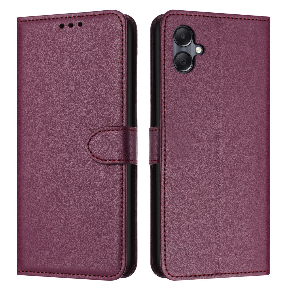 For Samsung Galaxy A08 5G / A07 4G Case Stand Wallet Leather Phone Cover with Strap