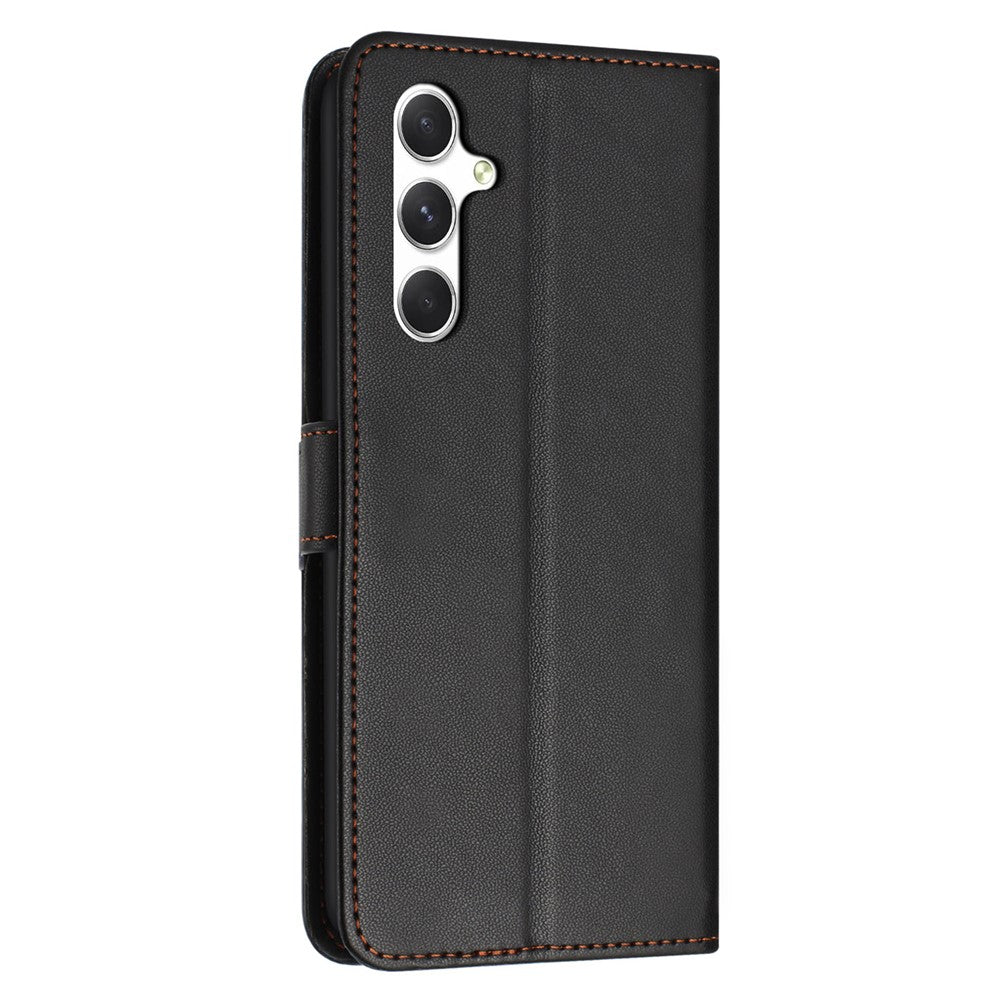 Samsung Galaxy A18 4G / A18 5G / A17 4G / A17 5G / A26 5G / A16 4G / A16 5G / F17 5G / M17 5G-etui med stativ, pung, læder og rem