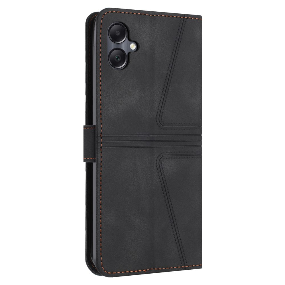 Til Samsung Galaxy A08 5G / A07 4G Cover Trekant Præget Anti-ridse Telefonpung Etui