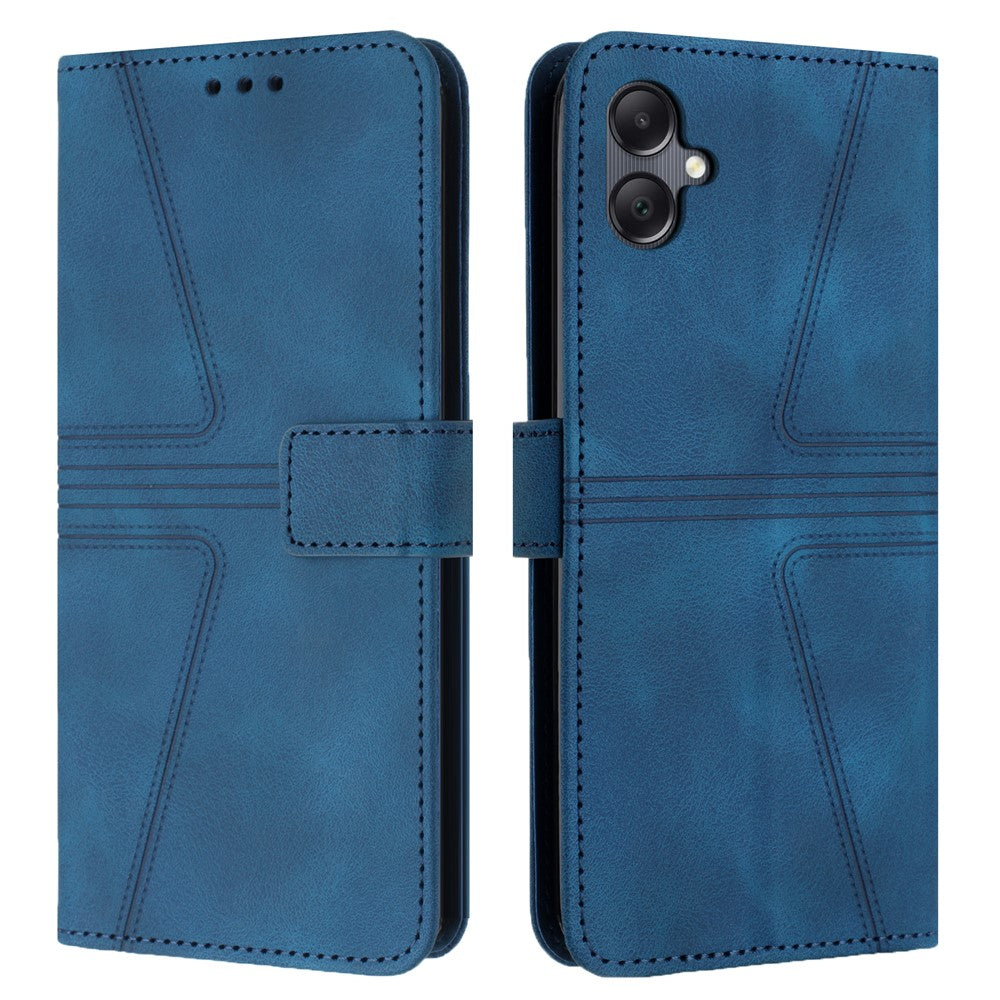 Til Samsung Galaxy A08 5G / A07 4G Cover Trekant Præget Anti-ridse Telefonpung Etui
