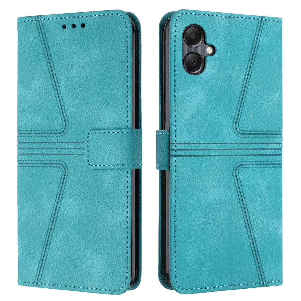 Til Samsung Galaxy A08 5G / A07 4G Cover Trekant Præget Anti-ridse Telefonpung Etui