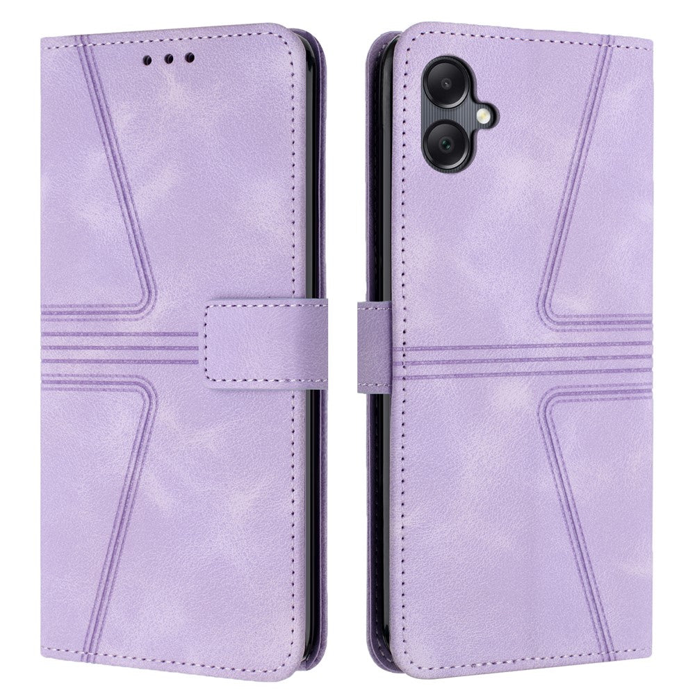 Til Samsung Galaxy A08 5G / A07 4G Cover Trekant Præget Anti-ridse Telefonpung Etui