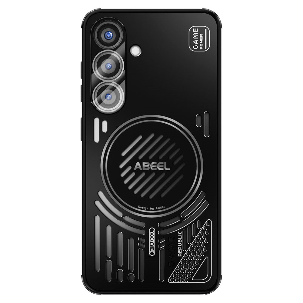 ABEEL Magnetiskt Skal För Samsung Galaxy S25 Aluminiumlegering + PC + TPU Ihåligt Värmeavledande mobilskal