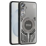 ABEEL Magnetiskt Skal För Samsung Galaxy S25 Aluminiumlegering + PC + TPU Ihåligt Värmeavledande mobilskal