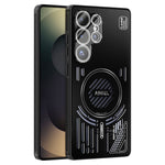 ABEEL För Samsung Galaxy S25 Ultra Magnetiskt Skal Aluminiumlegering + PC + TPU Ihåligt Värmeavledande mobilskal