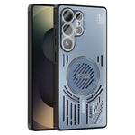 ABEEL För Samsung Galaxy S25 Ultra Magnetiskt Skal Aluminiumlegering + PC + TPU Ihåligt Värmeavledande mobilskal