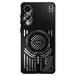 ABEEL Magnetiskt Skal För Samsung Galaxy S25 Edge Aluminiumlegering + PC + TPU Ihåligt Värmeavledande mobilskal