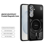 ABEEL For Samsung Galaxy S25+ Magnetic Case Aluminum Alloy + PC + TPU Hollow Heat Dissipation Phone Cover