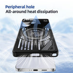 ABEEL For Samsung Galaxy S25+ Magnetic Case Aluminum Alloy + PC + TPU Hollow Heat Dissipation Phone Cover