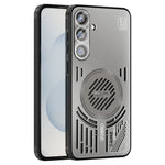 ABEEL For Samsung Galaxy S25+ Magnetic Case Aluminum Alloy + PC + TPU Hollow Heat Dissipation Phone Cover
