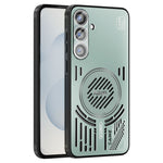 ABEEL For Samsung Galaxy S25+ Magnetic Case Aluminum Alloy + PC + TPU Hollow Heat Dissipation Phone Cover