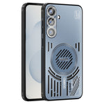 ABEEL For Samsung Galaxy S25+ Magnetic Case Aluminum Alloy + PC + TPU Hollow Heat Dissipation Phone Cover