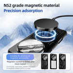 ABEEL For Oppo Find X8 5G Magnetic Case Aluminium Alloy + PC + TPU Hollow Heat Dissipation Phone Cover