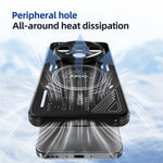 ABEEL For Oppo Find X8 5G Magnetic Case Aluminium Alloy + PC + TPU Hollow Heat Dissipation Phone Cover