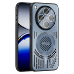 ABEEL For Oppo Find X8 5G Magnetic Case Aluminium Alloy + PC + TPU Hollow Heat Dissipation Phone Cover