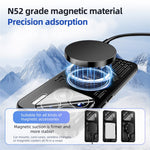 ABEEL For Xiaomi 15S Pro Magnetic Case Aluminium Alloy + PC + TPU Hollow Heat Dissipation Phone Cover