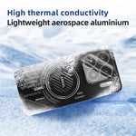 ABEEL For Xiaomi 15S Pro Magnetic Case Aluminium Alloy + PC + TPU Hollow Heat Dissipation Phone Cover