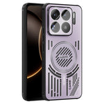 ABEEL For Xiaomi 15S Pro Magnetic Case Aluminium Alloy + PC + TPU Hollow Heat Dissipation Phone Cover