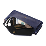 For Oppo Reno14 Pro 5G (Global) Leather Case Magnetic Closure Wallet Stand Phone Cover with Crossbody Strap