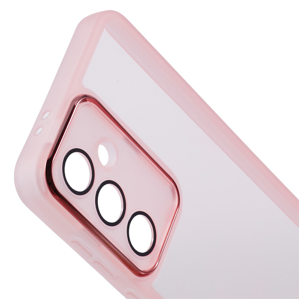 For Samsung Galaxy S25 FE Case Electroplated Camera Frame TPU Phone Cover