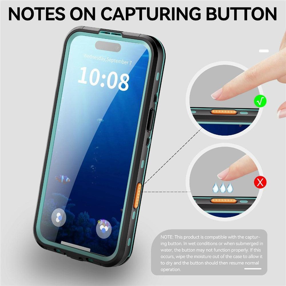 REDPEPPER Dot+ Series for iPhone Air Cellphone Case Compatible with MagSafe IP68 Waterproof Clear Back Phone Cover