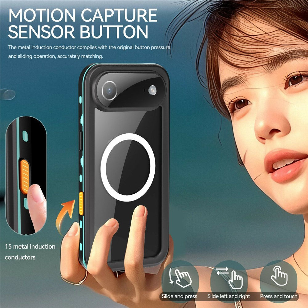 REDPEPPER Dot+ Series for iPhone Air Cellphone Case Compatible with MagSafe IP68 Waterproof Clear Back Phone Cover