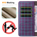 ENKAY HAT PRINCE til Samsung Galaxy A07 4G Wallet Case med rem RFID-blokerende læder stativ telefoncover