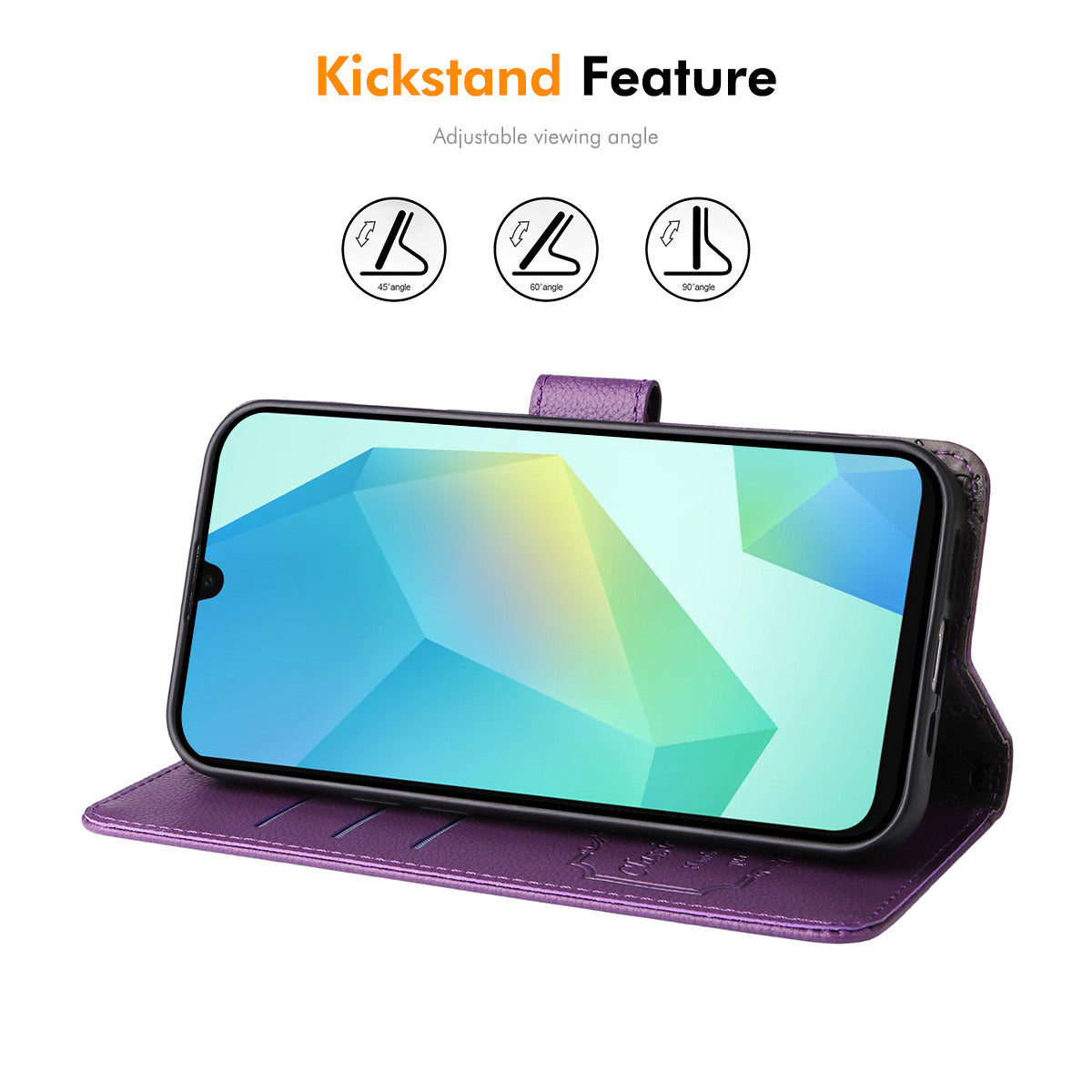 ENKAY HAT PRINCE For Samsung Galaxy A06 5G / Galaxy A06 4G Wallet Case with Strap RFID Blocking Leather Stand Phone Cover