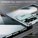 For Samsung Galaxy Z Fold8 Ultra / Z Fold7 5G Case Kickstand Slide Lens Lid PC + TPU Drop-Proof Phone Cover