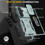 For Samsung Galaxy Z Fold8 Ultra / Z Fold7 5G Case Kickstand Slide Lens Lid PC + TPU Drop-Proof Phone Cover