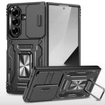 For Samsung Galaxy Z Fold8 Ultra / Z Fold7 5G Case Kickstand Slide Lens Lid PC + TPU Drop-Proof Phone Cover