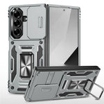 For Samsung Galaxy Z Fold8 Ultra / Z Fold7 5G Case Kickstand Slide Lens Lid PC + TPU Drop-Proof Phone Cover