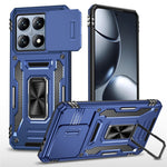 For Xiaomi 14T Case Kickstand Slide Lens Lid PC + TPU Drop-Proof Phone Cover