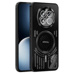 ABEEL For Honor Magic7 5G Magnetic Case Aluminium Alloy + PC + TPU Hollow Heat Dissipation Phone Cover