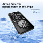 ABEEL For Honor Magic7 5G Magnetic Case Aluminium Alloy + PC + TPU Hollow Heat Dissipation Phone Cover