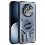 ABEEL For Honor Magic7 5G Magnetic Case Aluminium Alloy + PC + TPU Hollow Heat Dissipation Phone Cover