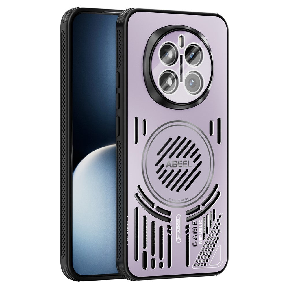 ABEEL For Honor Magic7 5G Magnetic Case Aluminium Alloy + PC + TPU Hollow Heat Dissipation Phone Cover