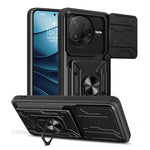 For Xiaomi Poco F7 Pro 5G  /  Redmi K80 5G Case PC + TPU Kickstand Phone Back Cover with Camera Slider