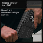 For Xiaomi Poco F7 Pro 5G  /  Redmi K80 5G Case PC + TPU Kickstand Phone Back Cover with Camera Slider
