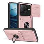 For Xiaomi Poco F7 Pro 5G  /  Redmi K80 5G Case PC + TPU Kickstand Phone Back Cover with Camera Slider