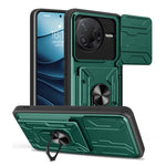 For Xiaomi Poco F7 Pro 5G  /  Redmi K80 5G Case PC + TPU Kickstand Phone Back Cover with Camera Slider