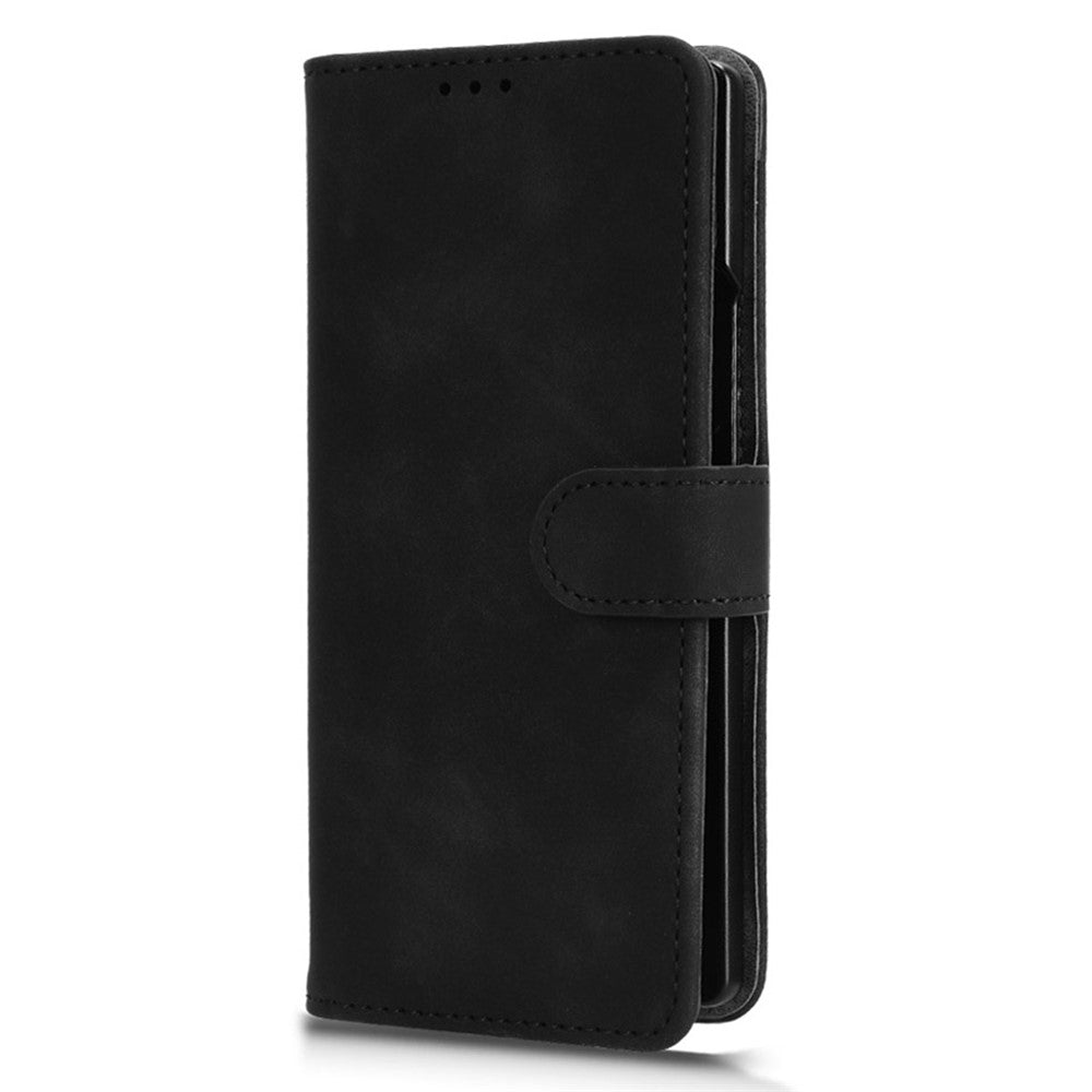 For Samsung Galaxy Z Fold7 5G Leather Case Skin Feel Anti Drop Wallet Flip Phone Cover