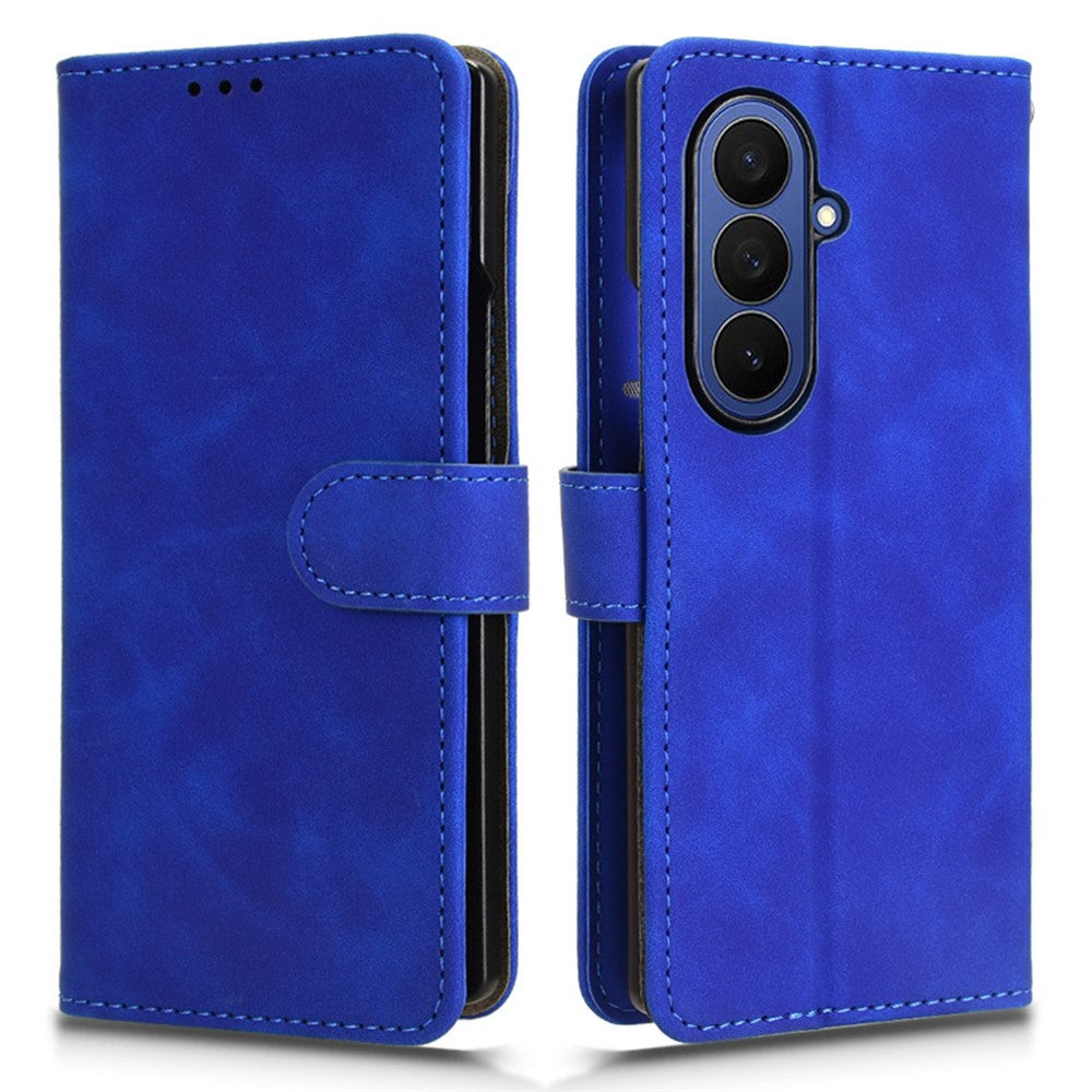 For Samsung Galaxy Z Fold7 5G Leather Case Skin Feel Anti Drop Wallet Flip Phone Cover