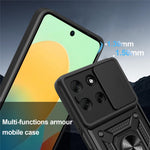 Til Motorola Moto G56 5G Cover med Skydekameralåg PC + TPU Kickstand Telefoncover